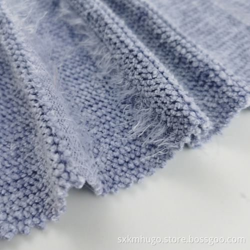 Polyester Velvet Warp Knitted Stretch Velvet Corduroy Fabric